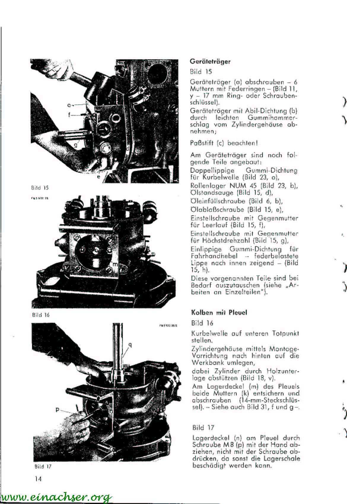 Sachs Diesel D 500 W ReperaturHandbuch Nr.522.8